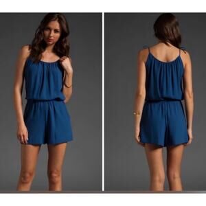 Theory Intellect Larianna Romper in Midnight Black‎ Size Medium